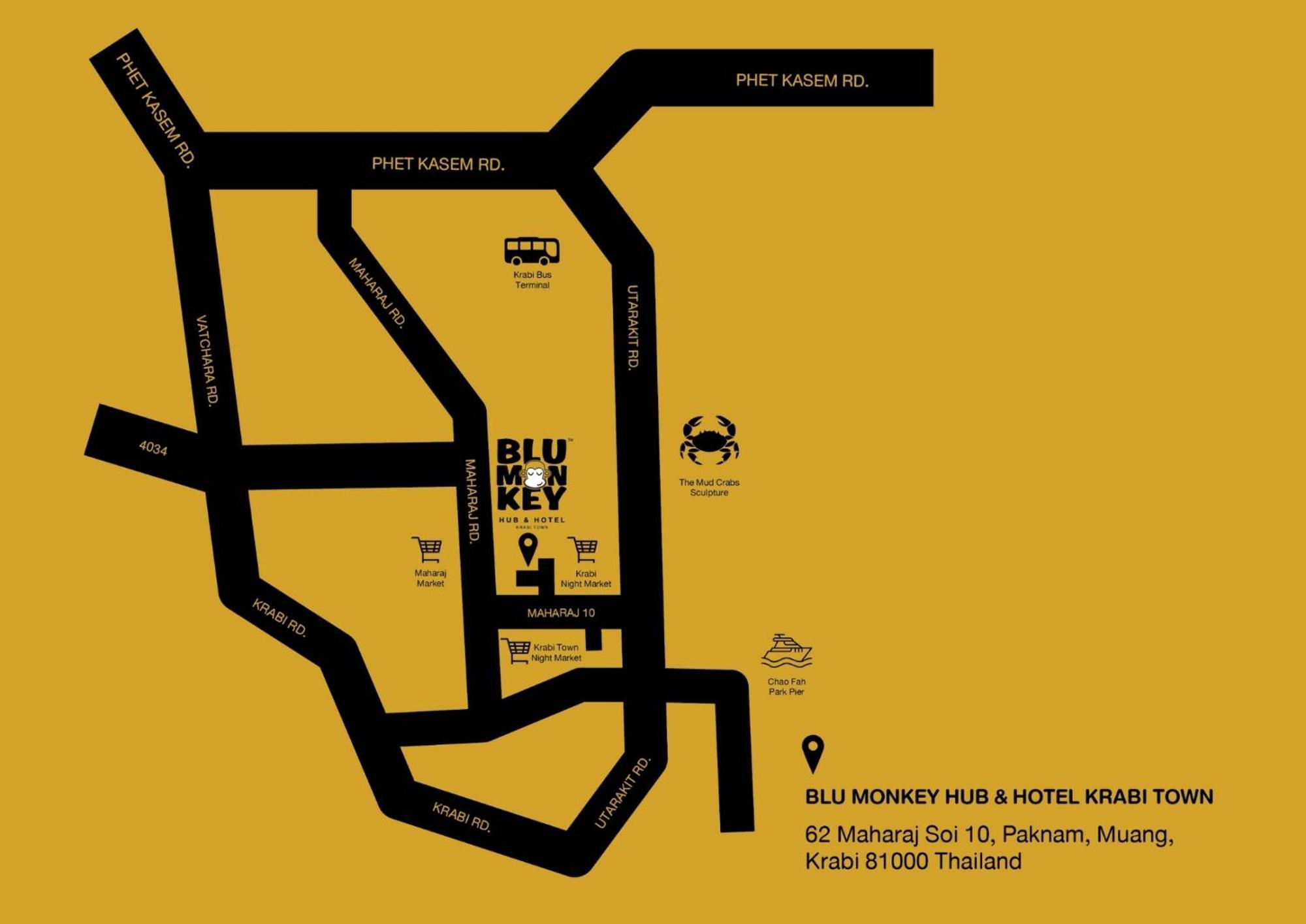 Newly Opened - Blu Monkey Hub And Hotel Krabi Town ภายนอก รูปภาพ
